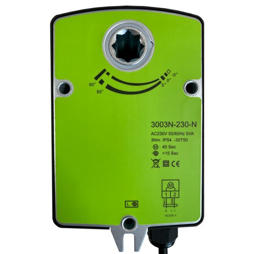 3003N-230-N Электропривод воздушной заслонки (3NM,с пруж. возвр., 230В, под шток 12х12мм) 3003N-230-N Электропривод воздушной заслонки (3NM,с пруж. возвр., 230В, под шток 12х12мм)