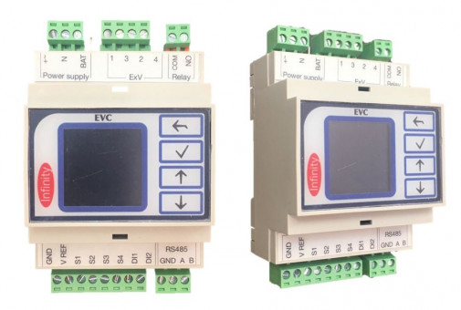 Драйвер эл. расш. вентиля (контроллер перегрева) Infinity EVC, дисплей, (RS485/MODBUS)