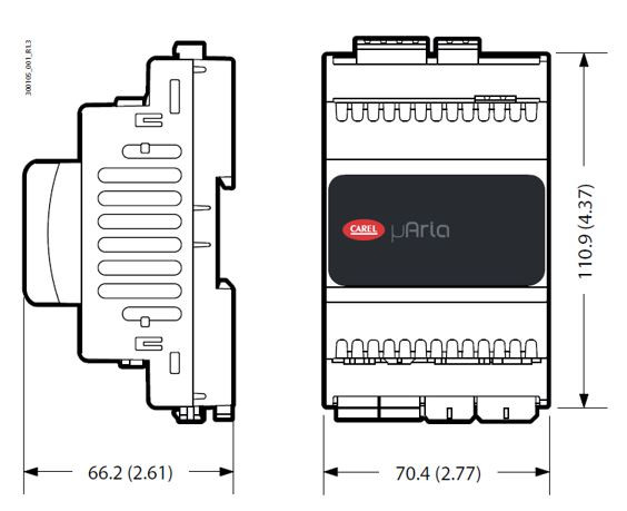 Контроллер управления вентиляционной установкой CAREL MICRO ARIA (μARIA, АРИЯ) WITH HMI BLE Контроллер управления вентиляционной установкой CAREL MICRO ARIA (μARIA, АРИЯ) WITH HMI BLE