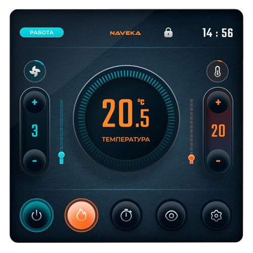NAVEKA-A/S/E(23)-Standard-ПВ блок управления с сенсорным пультом ДУ TS4 NAVEKA-A/S/E(23)-Standard-ПВ блок управления с сенсорным пультом ДУ TS4