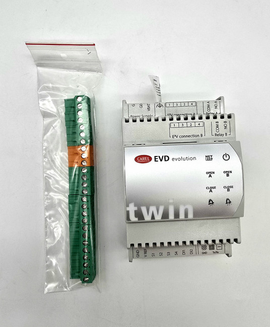 Драйвер ЭРВ CAREL, EVD EVOLUTION TWIN UNIVERSAL для упр. двумя вентилями (RS485/MODBUS), EVD0000T20 Драйвер ЭРВ CAREL, EVD EVOLUTION TWIN UNIVERSAL для упр. двумя вентилями (RS485/MODBUS), EVD0000T20
