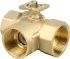 Трехходовой шаровый кран BVM 3-way DN15-Kvs1.0 с электроприводом ЭПК24АВ