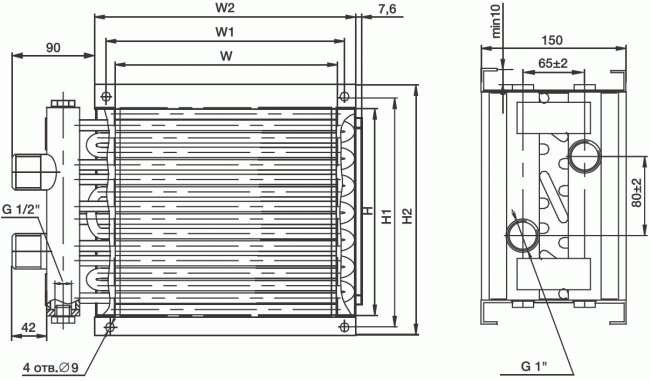Нагреватель WHC 300x300-2 Нагреватель WHC 300x300-2