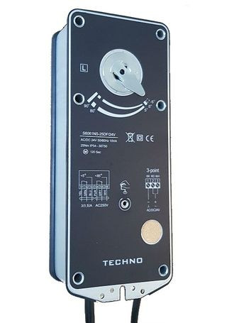 TECHNO SF-10DF/230V привод противопожарный с возвратной пружиной, с концевыми выключателями, 10Nm, 220В TECHNO SF-10DF/230V привод противопожарный с возвратной пружиной, с концевыми выключателями, 10Nm, 220В