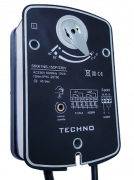 TECHNO SF-05DF/24V привод противопожарный с пружинным возвратом с концевыми выключателями 5Nm, 24В TECHNO SF-05DF/24V привод противопожарный с пружинным возвратом с концевыми выключателями 5Nm, 24В