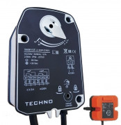 TECHNO SF-2.5DFS/24V привод противопожарный с пружинным возвратом с концевыми выключателями, с датчиком температуры 2,5Nm, 24В TECHNO SF-2.5DFS/24V привод противопожарный с пружинным возвратом с концевыми выключателями, с датчиком температуры 2,5Nm, 24В